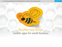 Tablet Screenshot of busybeeappdesign.com